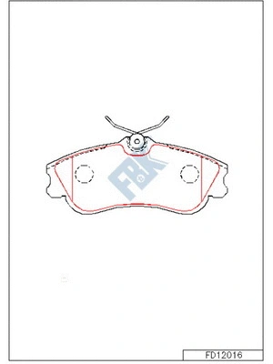 Brake Pad Set, disc brake (FD12016)