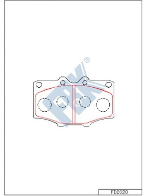 Brake Pad Set, disc brake (FD2020)