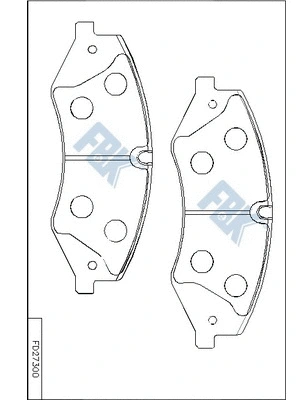 Brake Pad Set, disc brake (FD27300)