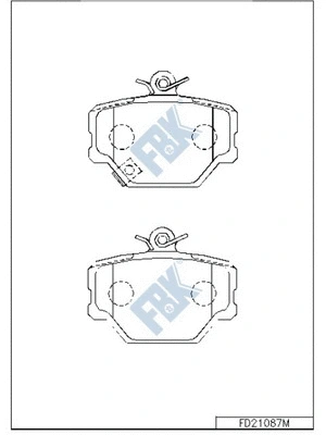 Brake Pad Set, disc brake (FD21087M)