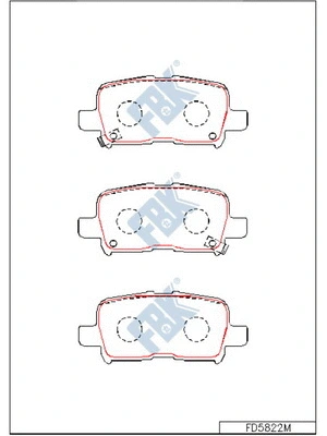 Brake Pad Set, disc brake (FD5822M)