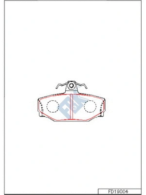 Brake Pad Set, disc brake (FD19004)