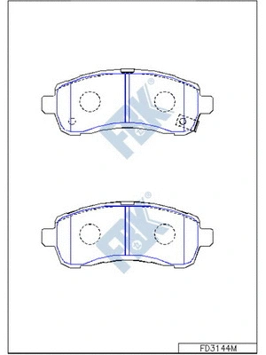 Brake Pad Set, disc brake (FD3144M)