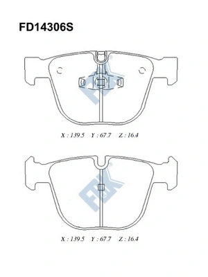 Brake Pad Set, disc brake (FD14306S)