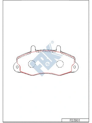 Brake Pad Set, disc brake (FD3801)