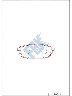 Brake Pad Set, disc brake (FD3111)