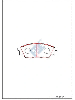 Brake Pad Set, disc brake (FD7013)
