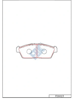 Brake Pad Set, disc brake (FD9023)