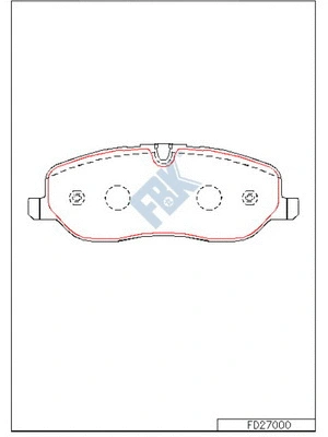 Brake Pad Set, disc brake (FD27000)