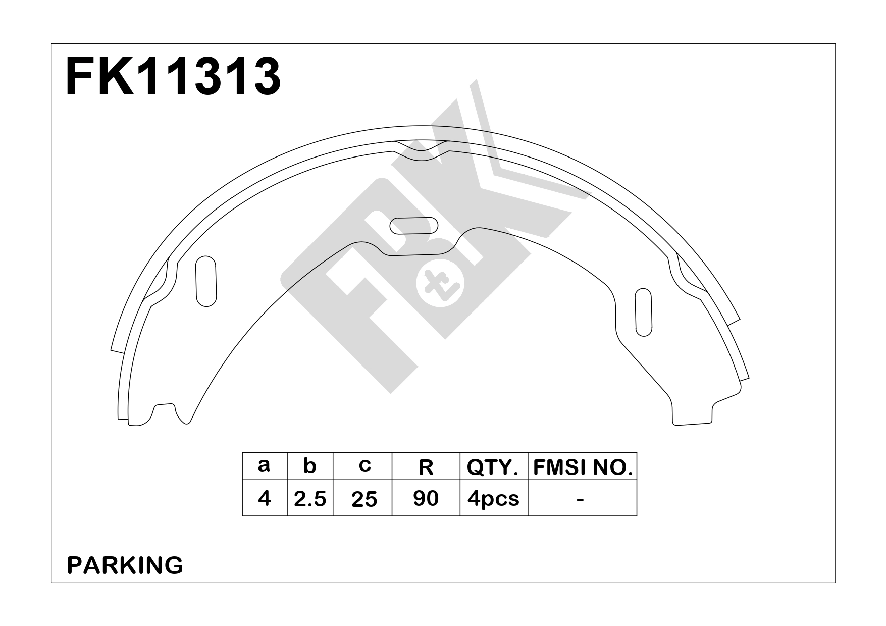 Brake Shoe Set (FK11313)