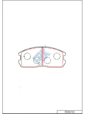 Brake Pad Set, disc brake (FD6010)