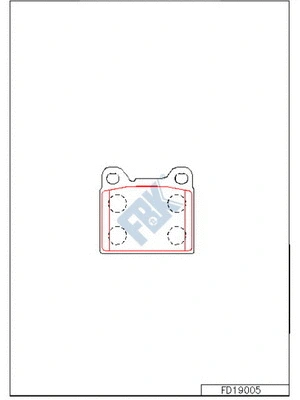 Brake Pad Set, disc brake (FD19005)