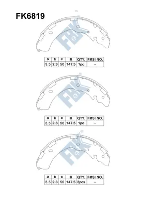 Brake Shoe Set (FK6819)