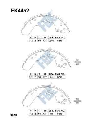 Brake Shoe Set (FK4452)