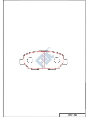 Brake Pad Set, disc brake (FD9816)