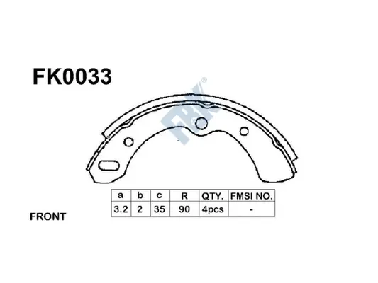 Brake Shoe Set (FK0033)