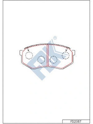 Brake Pad Set, disc brake (FD2087)