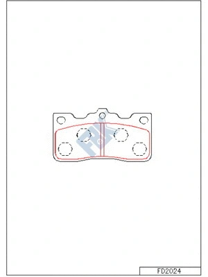 Brake Pad Set, disc brake (FD2024)