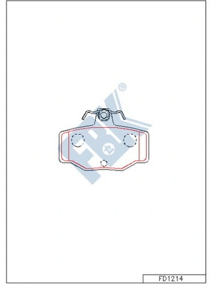 Brake Pad Set, disc brake (FD1214)