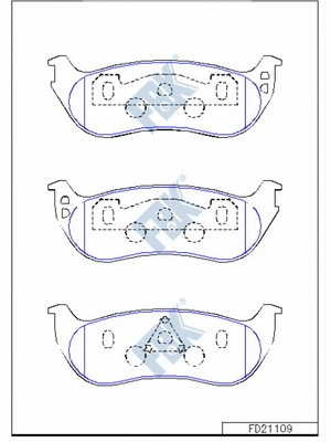 Brake Pad Set, disc brake (FD21109)