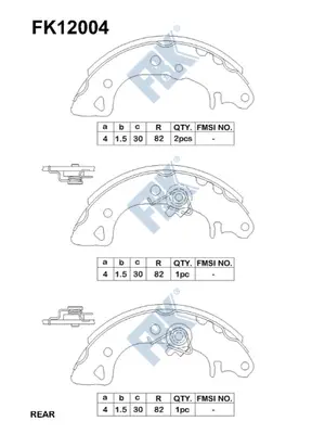 Brake Shoe Set (FK12004)