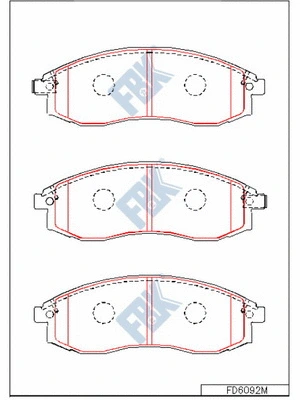 Brake Pad Set, disc brake (FD6092M)