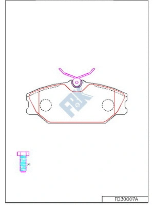 Brake Pad Set, disc brake (FD30007A)