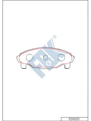Brake Pad Set, disc brake (FD0033)