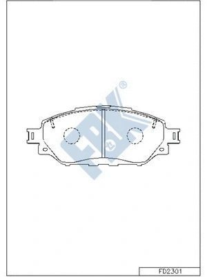 Brake Pad Set, disc brake (FD2301)