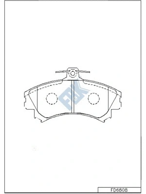 Brake Pad Set, disc brake (FD6808)