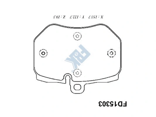 Brake Pad Set, disc brake (FD15303)