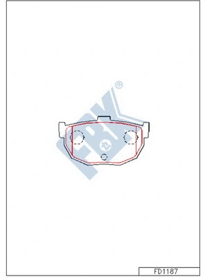 Brake Pad Set, disc brake (FD1187)
