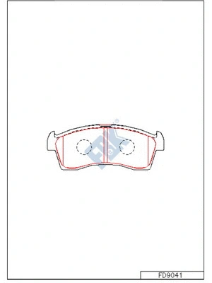 Brake Pad Set, disc brake (FD9041)