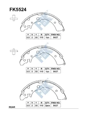 Brake Shoe Set (FK5524)