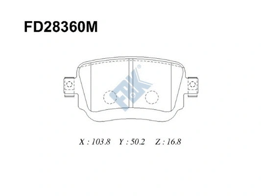 Brake Pad Set, disc brake (FD28360M)