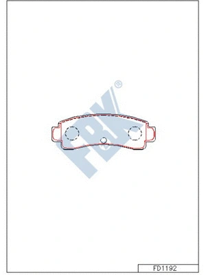 Brake Pad Set, disc brake (FD1192)
