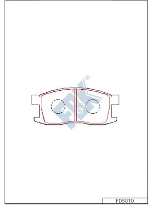 Brake Pad Set, disc brake (FD5010)
