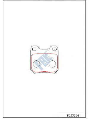 Brake Pad Set, disc brake (FD33004)