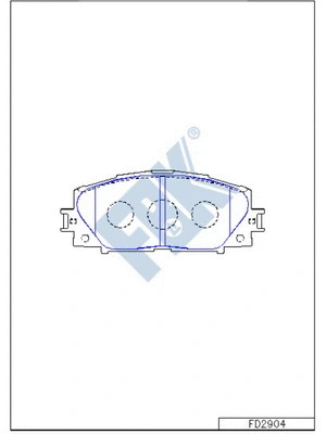 Brake Pad Set, disc brake (FD2904)