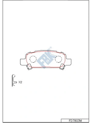 Brake Pad Set, disc brake (FD7803M)