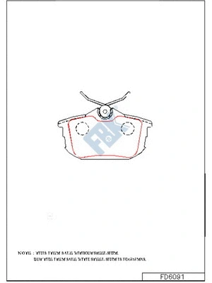 Brake Pad Set, disc brake (FD6091)