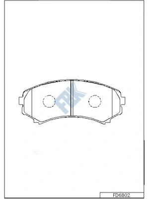 Brake Pad Set, disc brake (FD6802)