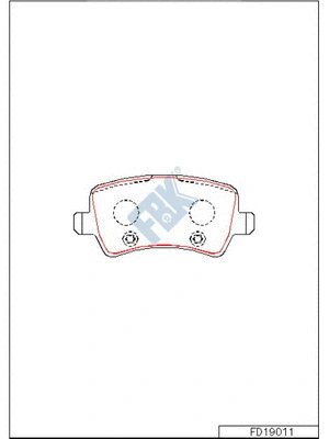 Brake Pad Set, disc brake (FD19011)