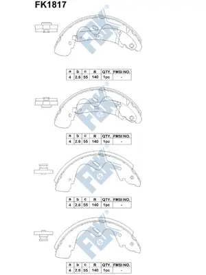 Brake Shoe Set (FK1817)
