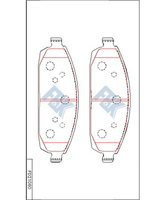 Brake Pad Set, disc brake (FD21060)
