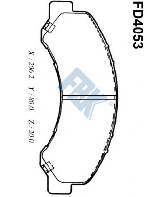 Brake Pad Set, disc brake (FD4053)