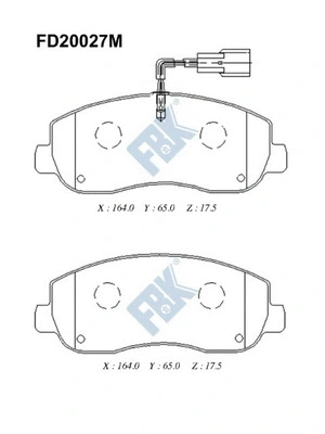 Brake Pad Set, disc brake (FD20027M)