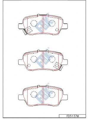 Brake Pad Set, disc brake (FD5137M)