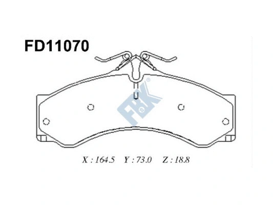 Brake Pad Set, disc brake (FD11070)