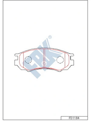 Brake Pad Set, disc brake (FD1184)